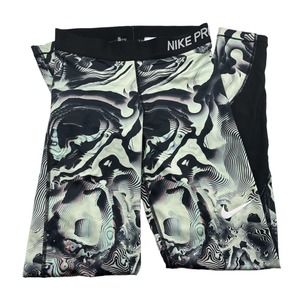 Nike Pro Dri-Fit Green Swirl Athletic Tights Women’s Size Small